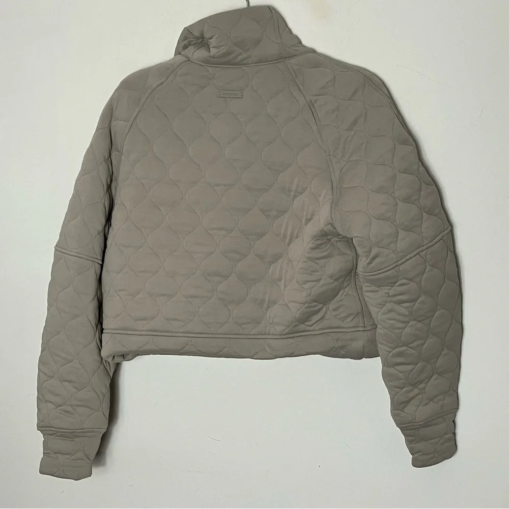 Lululemon Scuba Quilted Half Zip Sweatshirt Jacket Riverstone Size XS/S - Picture 6 of 7